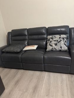 Leather Reclining Couch & Reclining Loveseat – Must Go ASAP!
