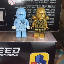 Lego Ninjago Minifigures NRG Zane & Golden Ninja Lloyd