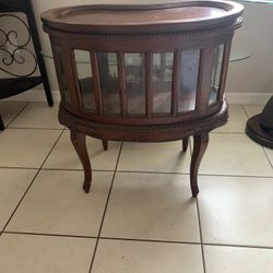 Antique Wood Mini Bar