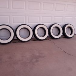 Lester Wide Whitewall, 650-16, Bias-Ply, 4.00 in. 