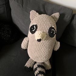 Raccoon Crochet Stuffie 