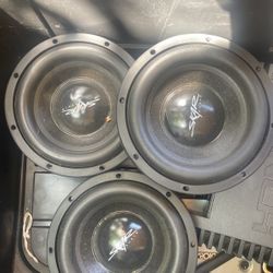 3 Scar  Audio 8 Inch Speakers 