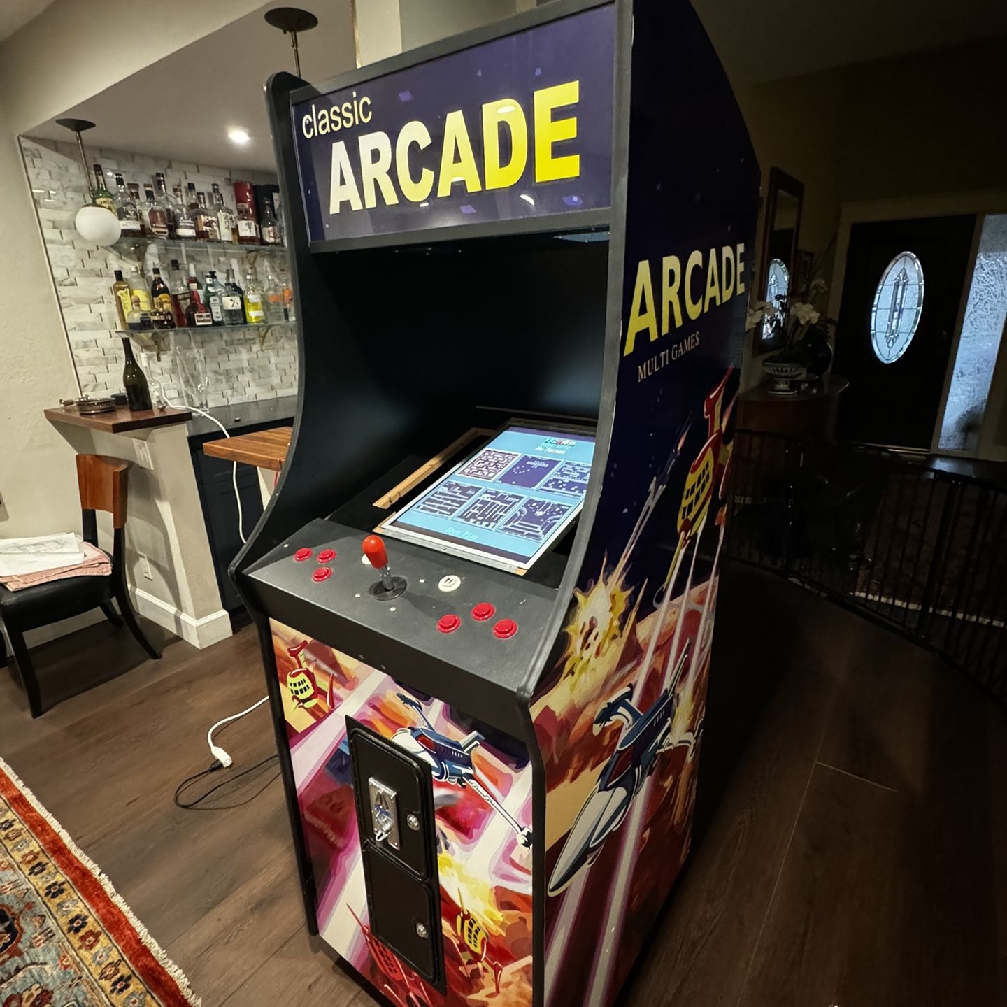 Full Size Classic Arcade Machine 60 Games