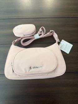 Lululemon pink crossbody with nano pouch