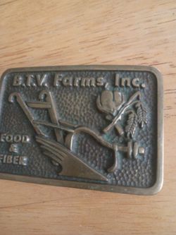 Vintage belt buckle brass