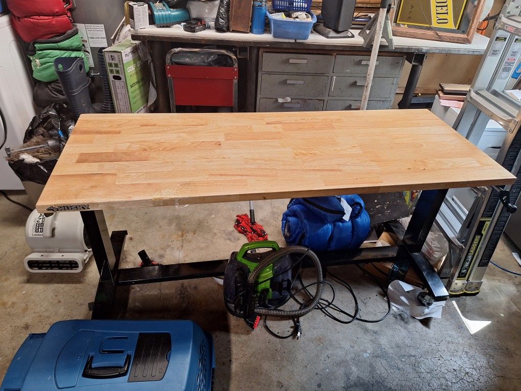Husky Adjustable Top Work Bench (X2)