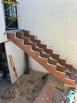 Wood steps