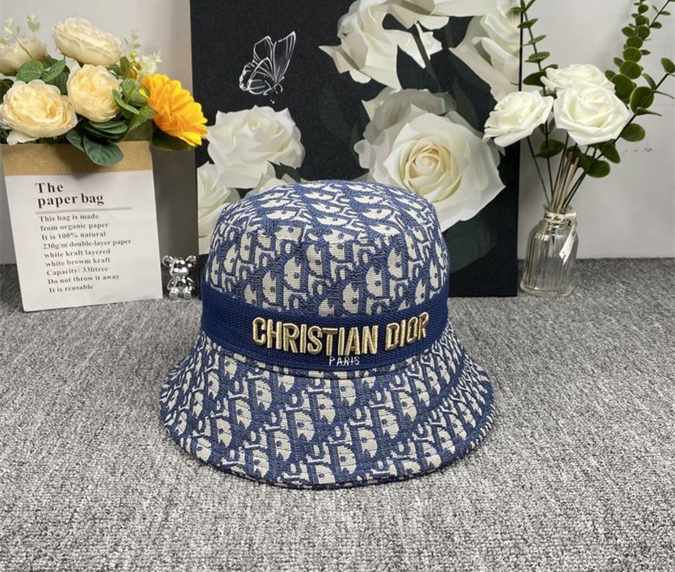 Brand new Dior VIP Bucket Hat Blue display picture 2