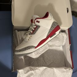 Jordan 3 Cardinal Red Size 10.5
