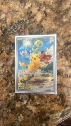 Pikachu adventuring together Pokémon card