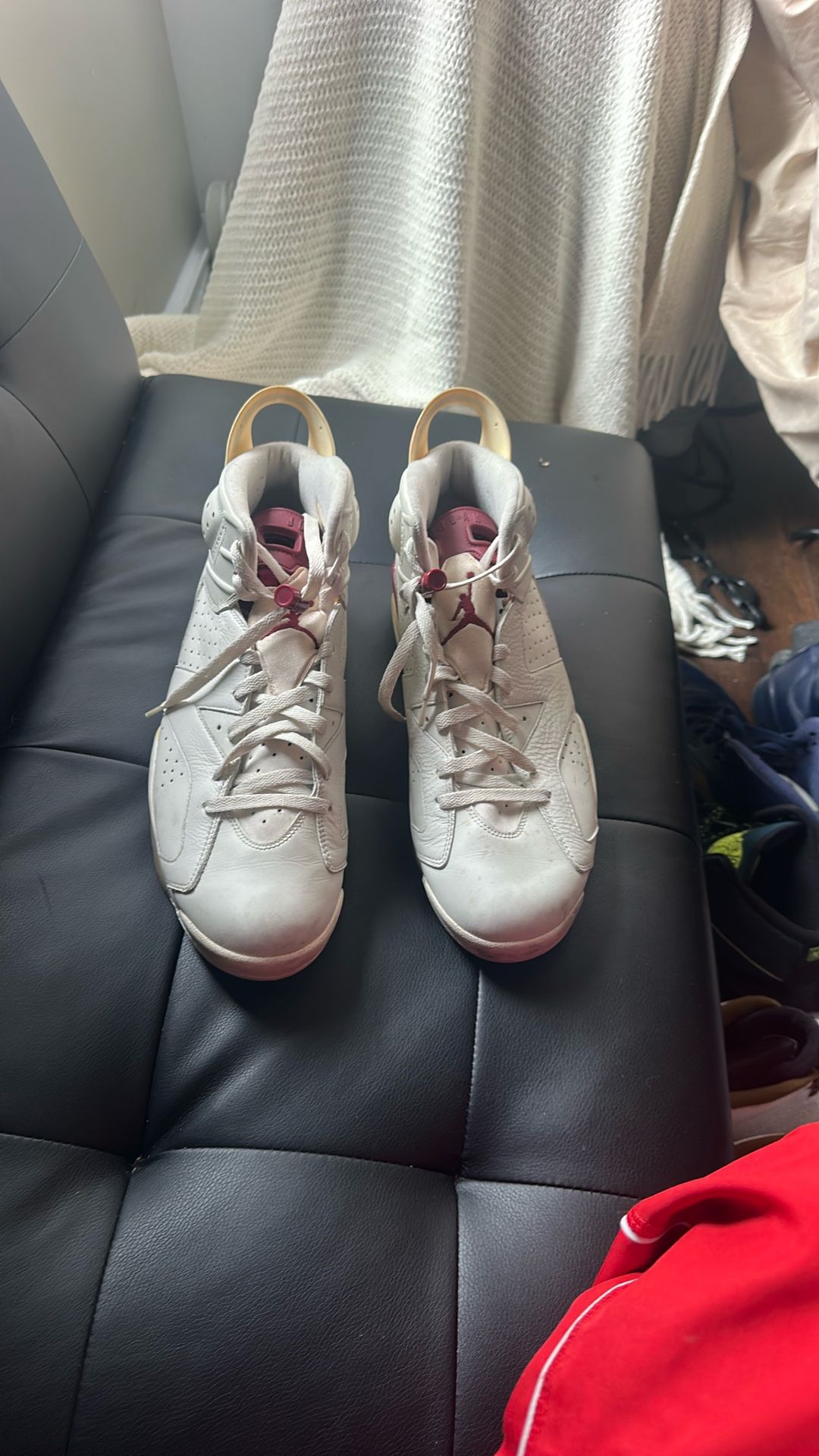 Jordan 6 Size 14 Used Carmine (burgundy) Jordans
