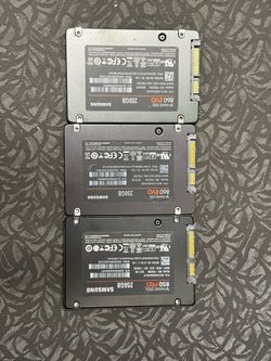 Samsung 256GB SSD HARD DRIVE 1 for 25 or 3 for 60