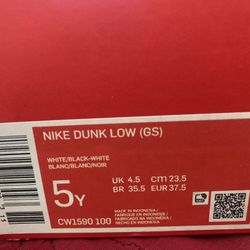 Black White Nike Dunk Low Shoes