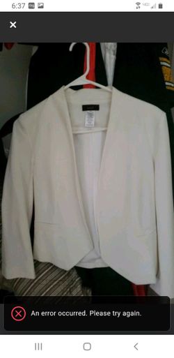 White blazer jacket