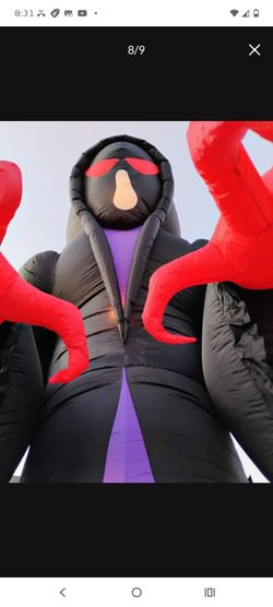 Giant Halloween Inflatable Grim Reaper  16 feet tall, and dragoon move the wings,Decoration