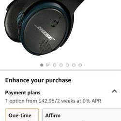 Bose Soundlink over the ear headphones