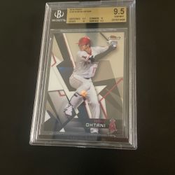 2018 Topps Finest Shohei Ohtani Rookie Bgs 9.5++ Gem Mint w/two 10 Subgrades