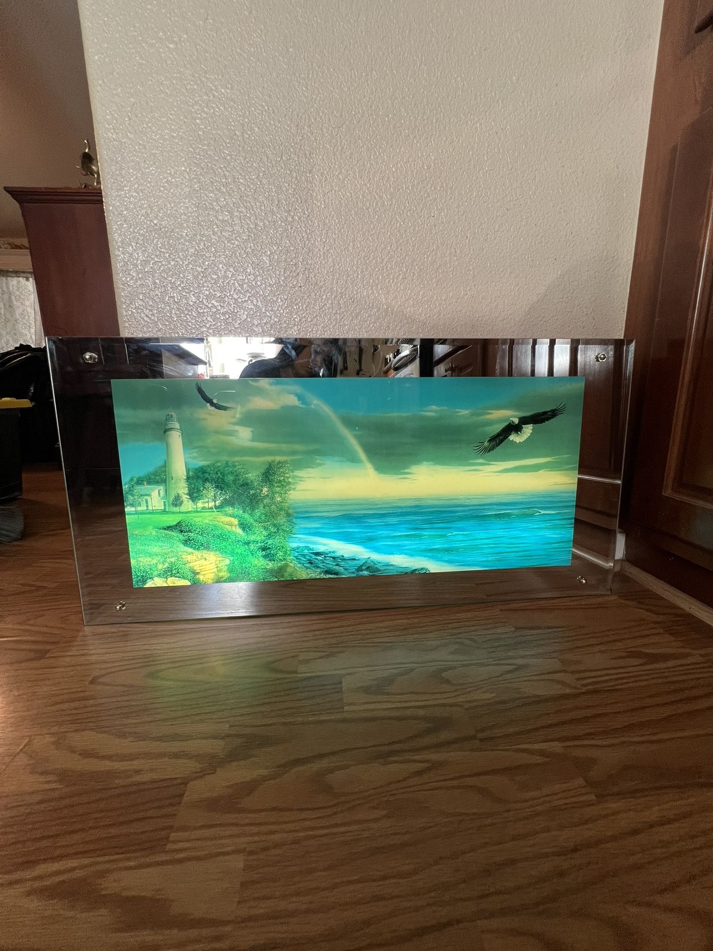 Vintage Motion Light Up Mirror