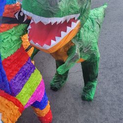 Green T Rex Dinosaur Piñata For Birthday Parties 
