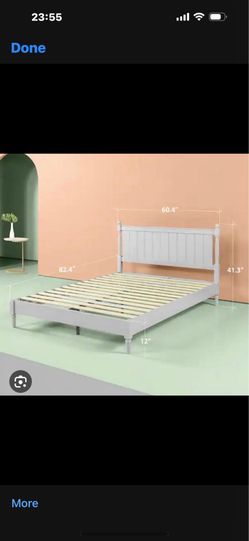 Queen platform bed frame
