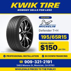 NEW 195/65R15 1956515 Michelin Defender T+H Tires – 30% OFF