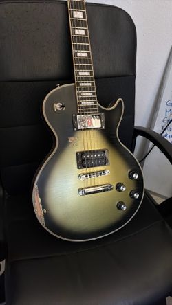 Chibson Aged Silverburst LP custom