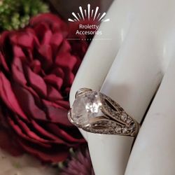 Sterling Silver 925 Engagement Ring