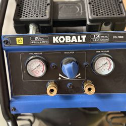 Kobalt QUIET TECH 26-Gallon Portable Electric 150 PSI Vertical Air Compressor Item #905518 | Model #(contact info removed)