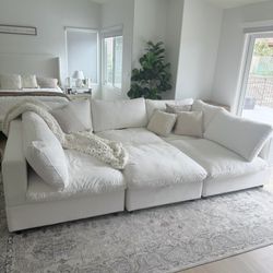 Brand New White Modular Cloud Couch Sectional - Delivery Included