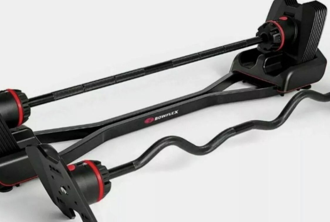 Bowflex Adjustable Barbell And Curl Bar Selecttech 2080