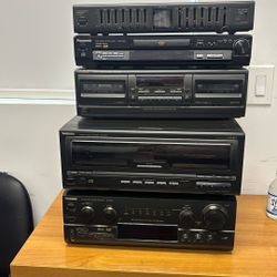 Amps, tuner cassette deck equalizer