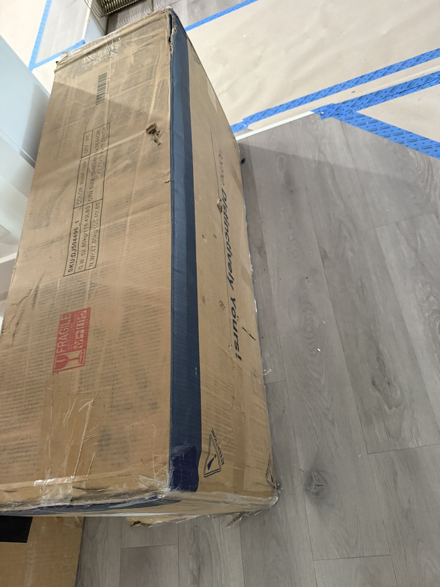 75” TV Wood Stand New In Unopened Box 