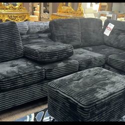 NEW SECTIONAL SOFA AND OTTOMAN WITH FREE DELIVERY 