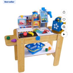 KidsKraft Grocery store self checkout pretend And Play
