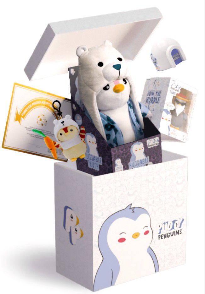 Pudgy Penguins Collectibles Gift Box!!! Brand New!!! 