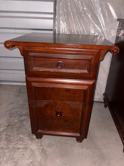 Solid wood nightstand