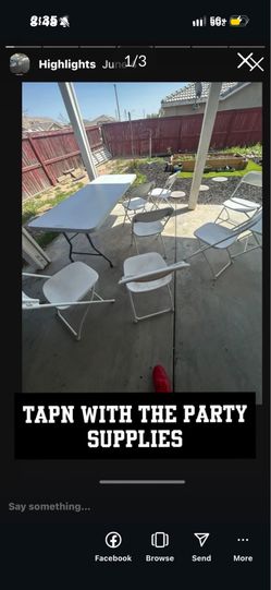 Chairs tables