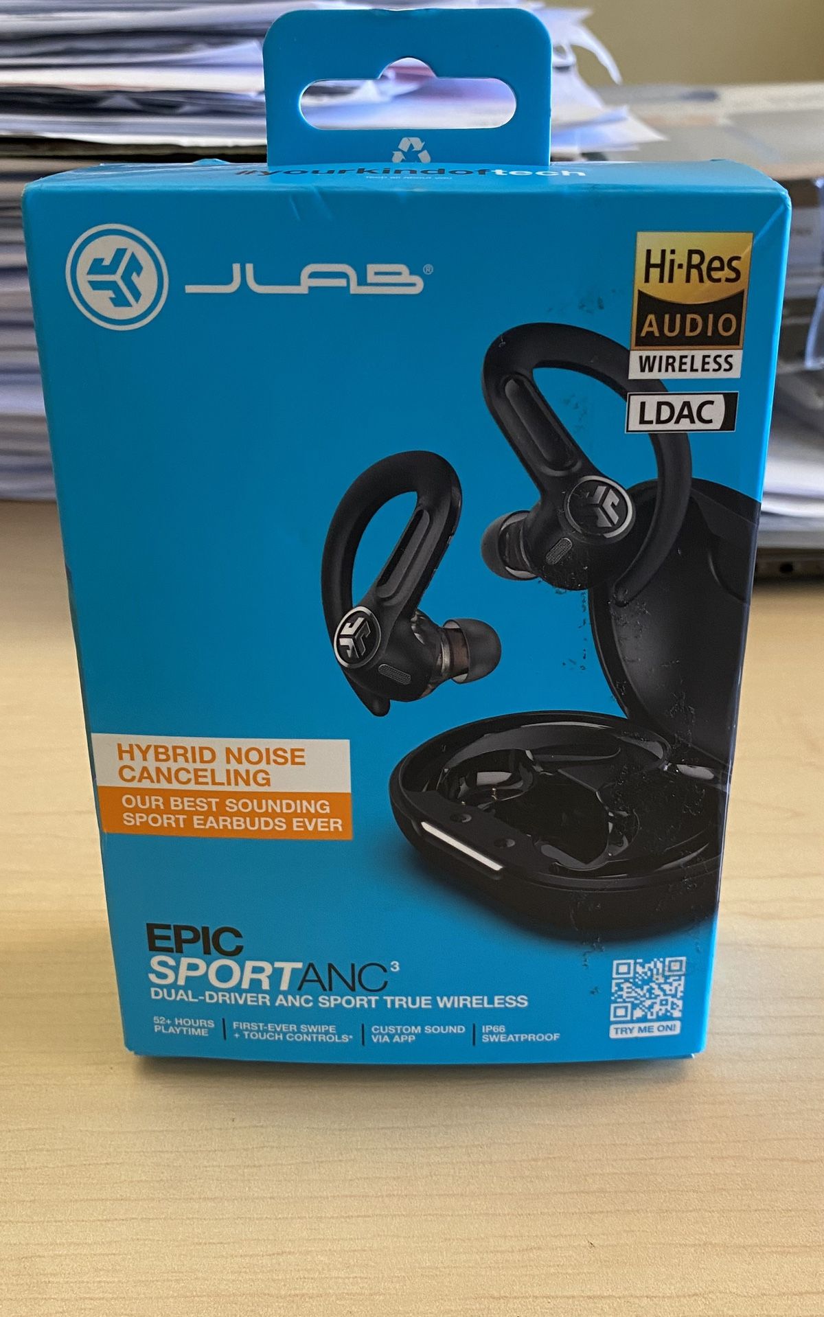 JLAB Epic Sport ANC 3 Wireless Earbuds 