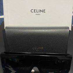 Celine Chunky Rectangle Acetate Sunglasses
