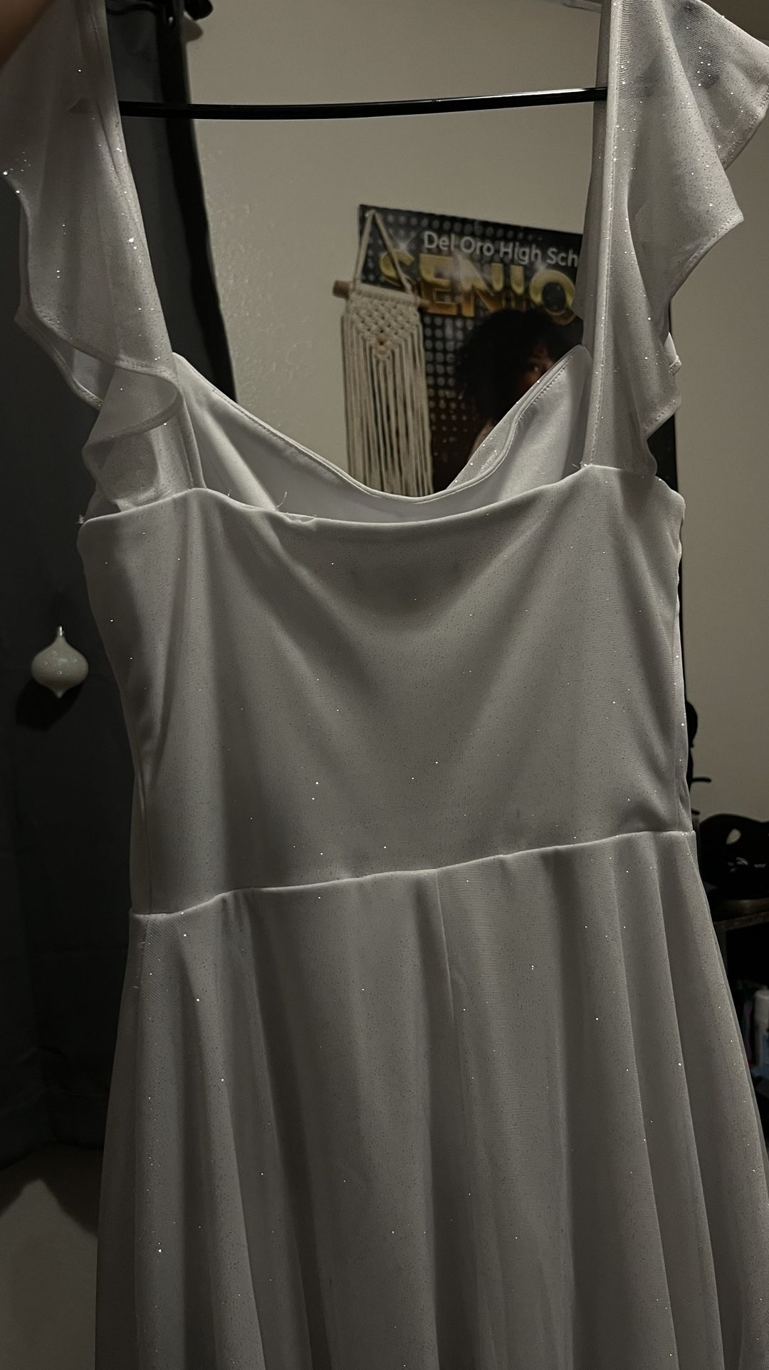 White Glittery Dress