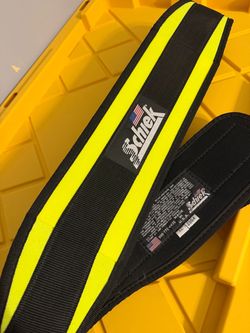 Schiek Sports - Model 2004 Nylon 4 3/4" Weight Lifting Belt, Neon Yellow, XL