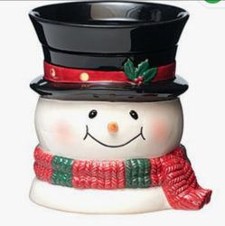 Retired Scentsy Bluster Snowman Warmer - NIB