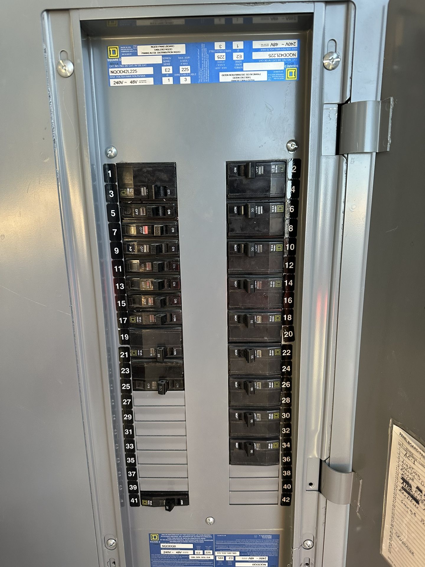 Square D Breaker Set Up
