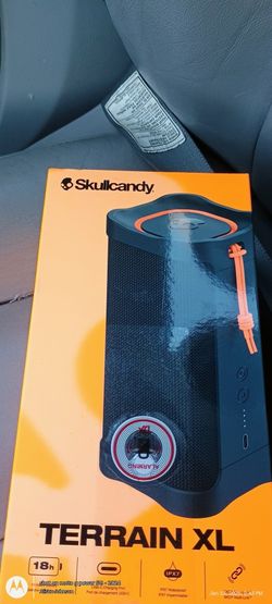 Skullcandy Terrain XL Bluetooth Speaker, Black and Orange