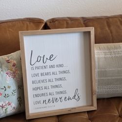 Wooded Frame "Love " 