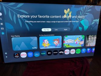 75 inch 4k Samsung tv still like new 2026 model asking 475