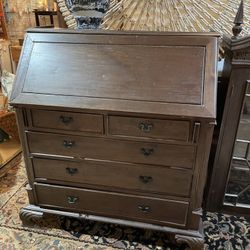Secretary Desk With Bookcase Hutch