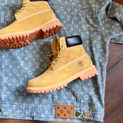 LV Timberland’s Size 11 and LV Jacket Size XL  “1.1 QALITY”