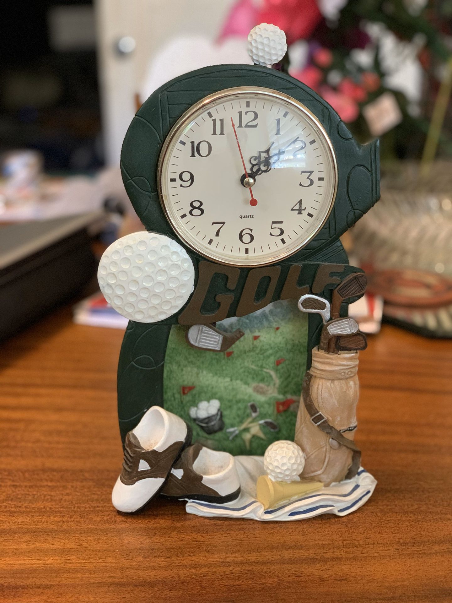 Antique golf clock
