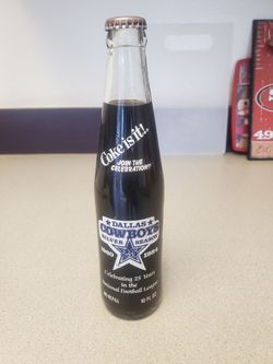Dallas Cowboys coke bottle